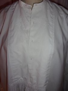 CHEMISE ANCIENNE HOMME BRODEE 