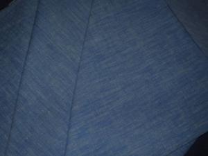 Tissu ancien bleu chiné, 3,20 mètres