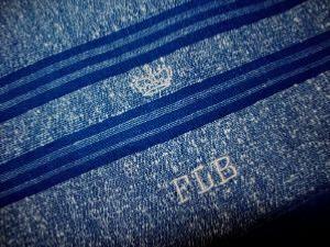 Jolie serviette ancienne , monogramme et couronne, 