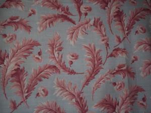 Tissu ancien motifs de chardons