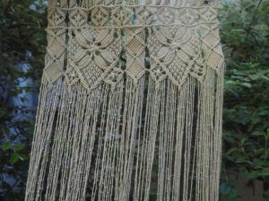 " Superbe pièce de macramé ancien , très élaboré, collection