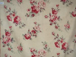 Tissu ancien fleuri 1900