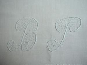 Grand monogramme ancien BP