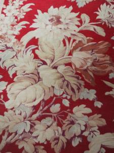 Tissu ancien fleuri 1900