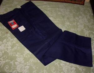  PANTALON VINTAGE DE TRAVAIL CAMPAGNE. METIER. BLEU DE TRAVAIL