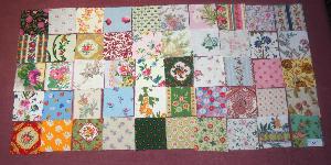1 Lot de 50 coupons de tissus anciens pour patchwork X