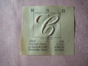 2 monogrammes anciens , plumetis express " C "