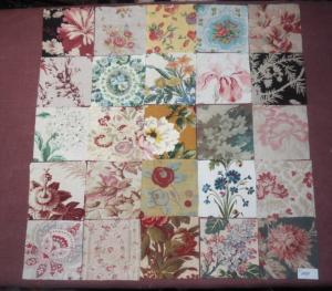 LOT DE 25 COUPONS DE TISSUS ANCIENS POUR PATCHWORK /////