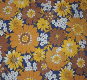 Tissu ancien ou vintage, années 70, 
