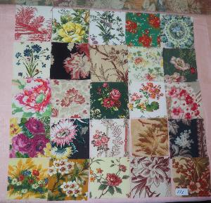 LOT DE 25 COUPONS DE TISSUS ANCIENS POUR PATCHWORK