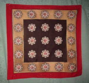 Petit châle ancien ou foulard 19 ème, indienne, collection , tissus ancien