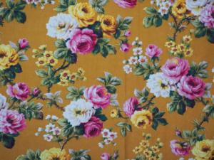  tissu ancien fleuri jolies fleurs et roses, campagne