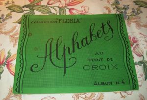 GRAND ALBUM ANCIEN ALPHABETS POINT DE CROIX