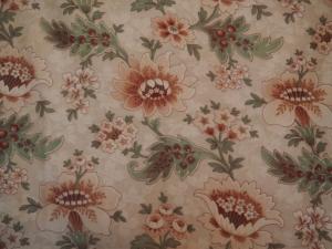 Tissu ancien fleurs d'indienne , 1900