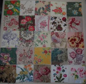 LOT DE 25 COUPONS DE TISSUS ANCIENS POUR PATCHWORK